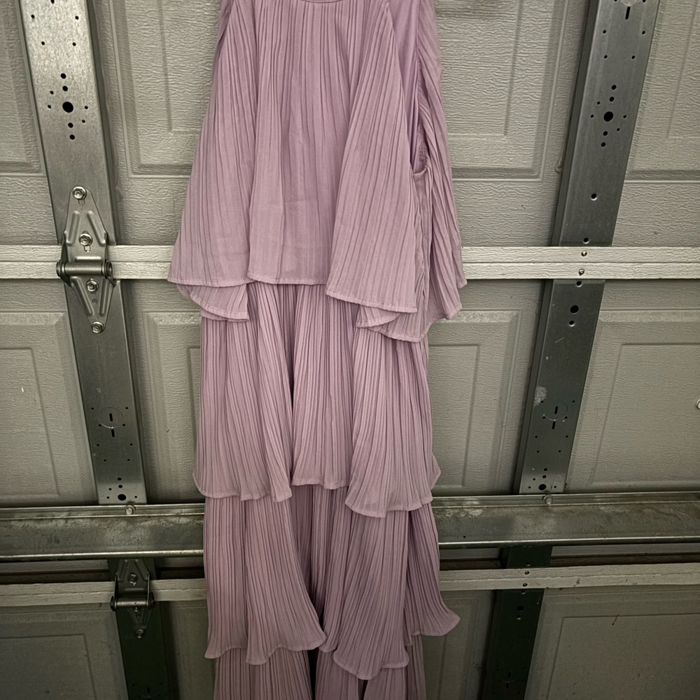 Flowy Lavender Pleated Dress (Bridesmaid Dress) NWOT